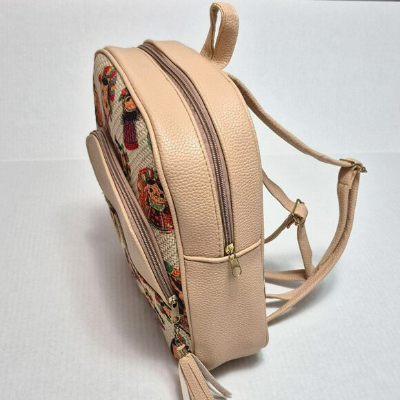 Mexican Le le Doll Backpack, Cream 100% Handcraft - New main image 9
